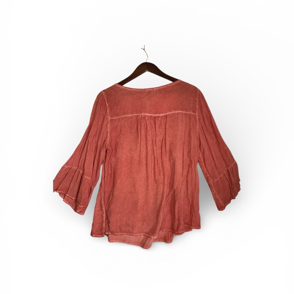 Ninety Clothing Co Smocked Peasant Blouse – Rust – Women’s (NWT) - Picture 6 of 9